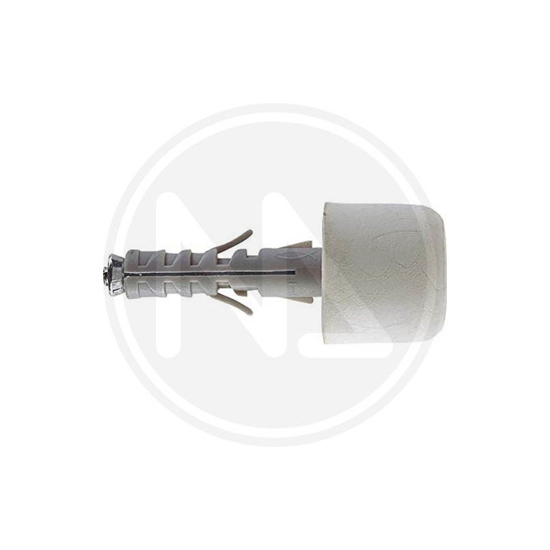 WHITE RUBBER bumper with NYLON plug fischer