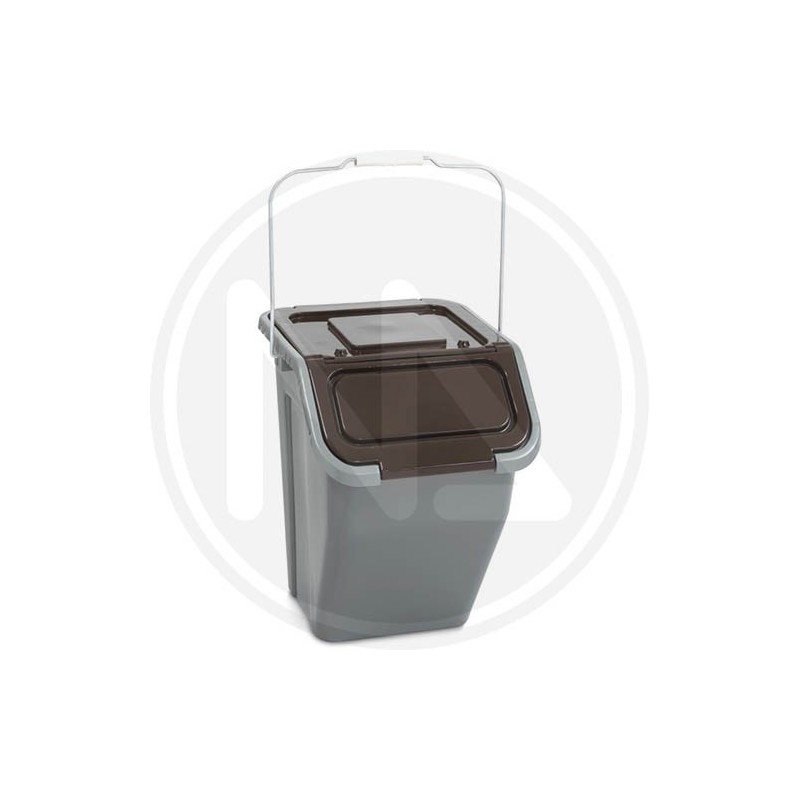 WASTE BIN FOR SEPARATE WASTE COLLECTION "TORRE" BROWN