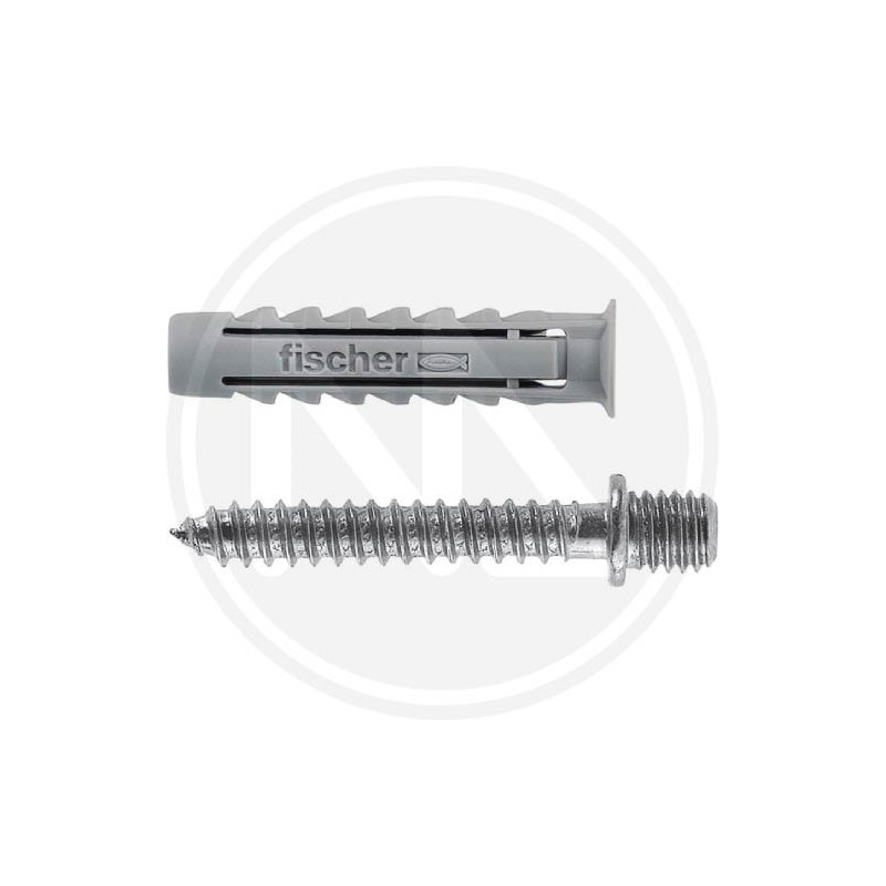 nylon plug with double screw "sX 6 dv" fischer