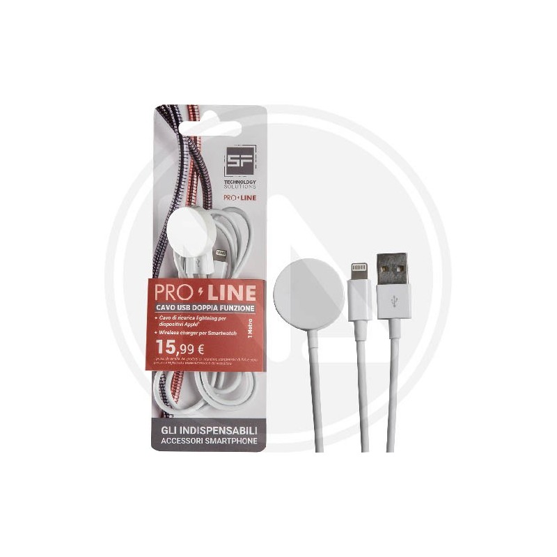 CAVO SMARTPHONE USB DOPPIA FUNZIONE 1 mt "PROLINE"