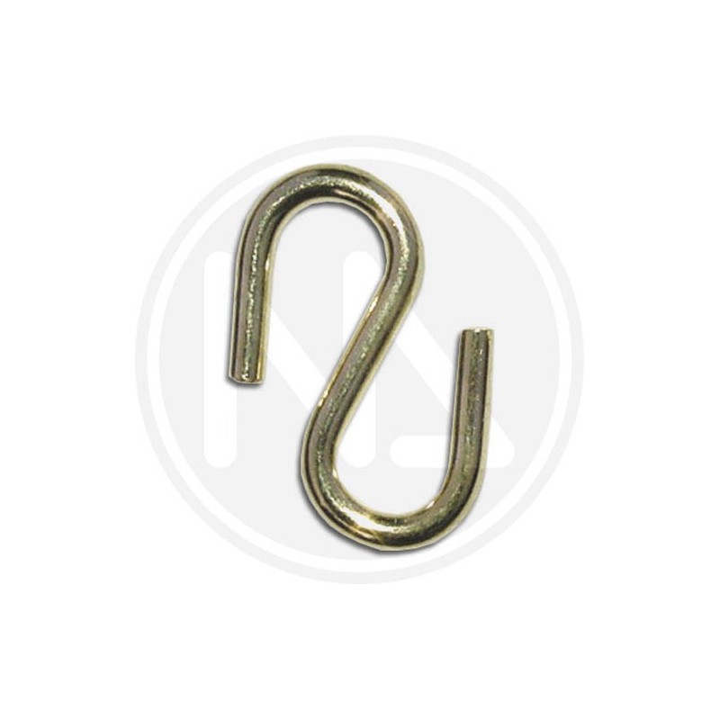 BRASSED "s" chain links for picture frame stands