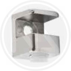 SQUARE GLASS HOLDER SHELF IN CHROME ZAMA