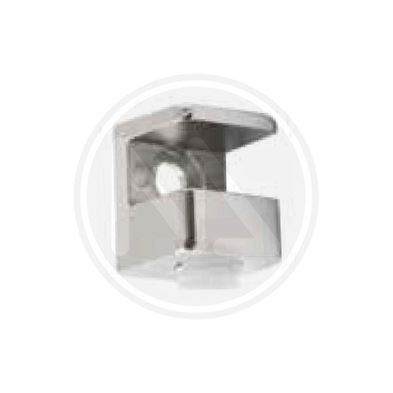SQUARE GLASS HOLDER SHELF IN CHROME ZAMA