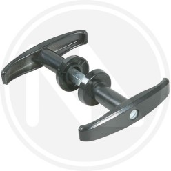 HANDLE FOR OVERHEAD DOORS BLACK "437M" IBFM