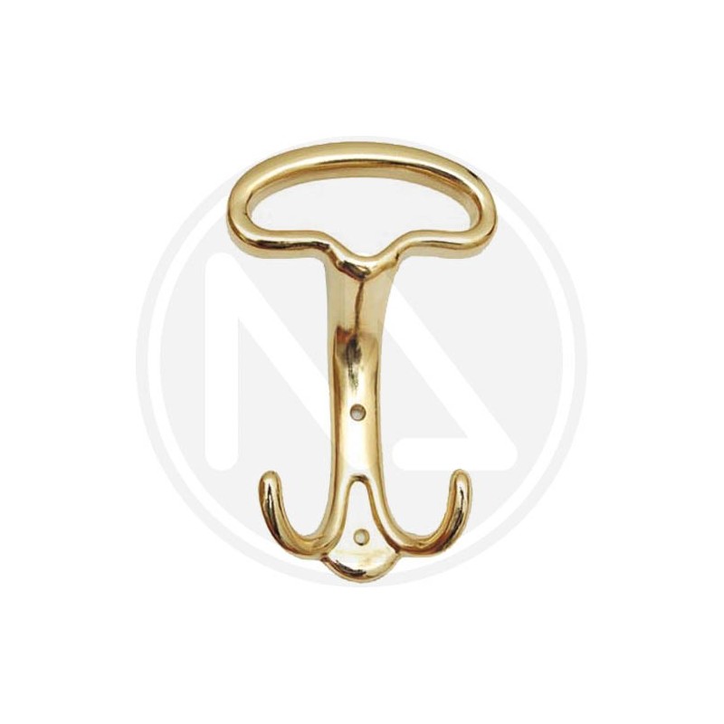 bright gold zama alloy coat hook "LADY"
