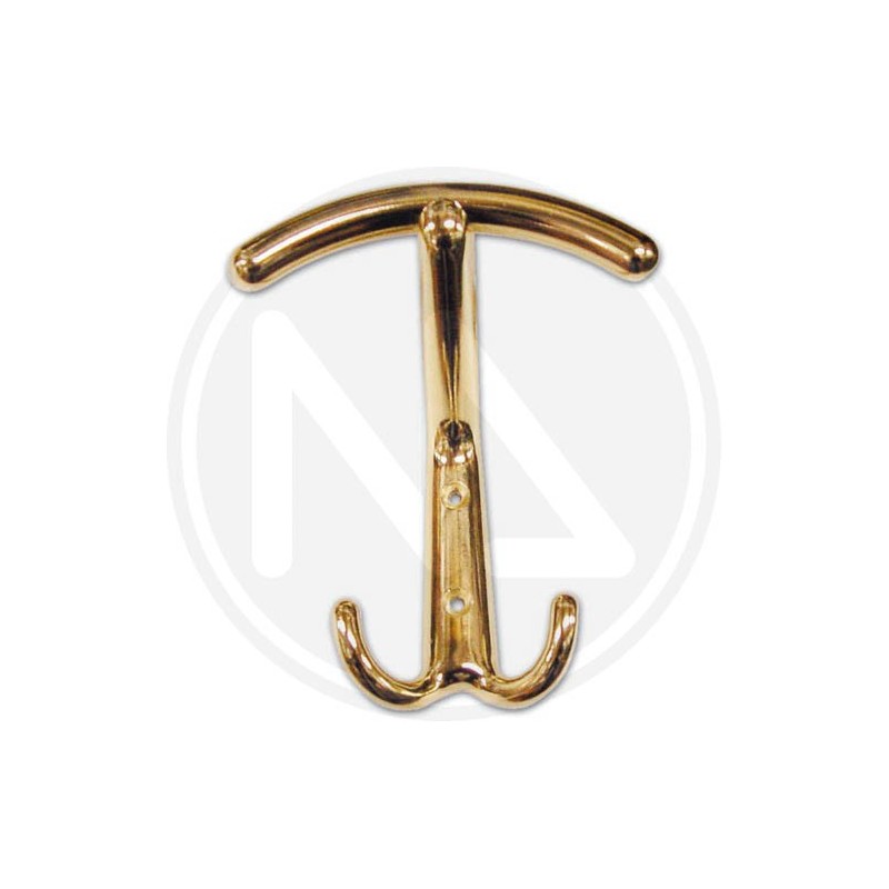 BRIGHT GOLD FINISH ZAMA CLOTHES HANGER "2393"