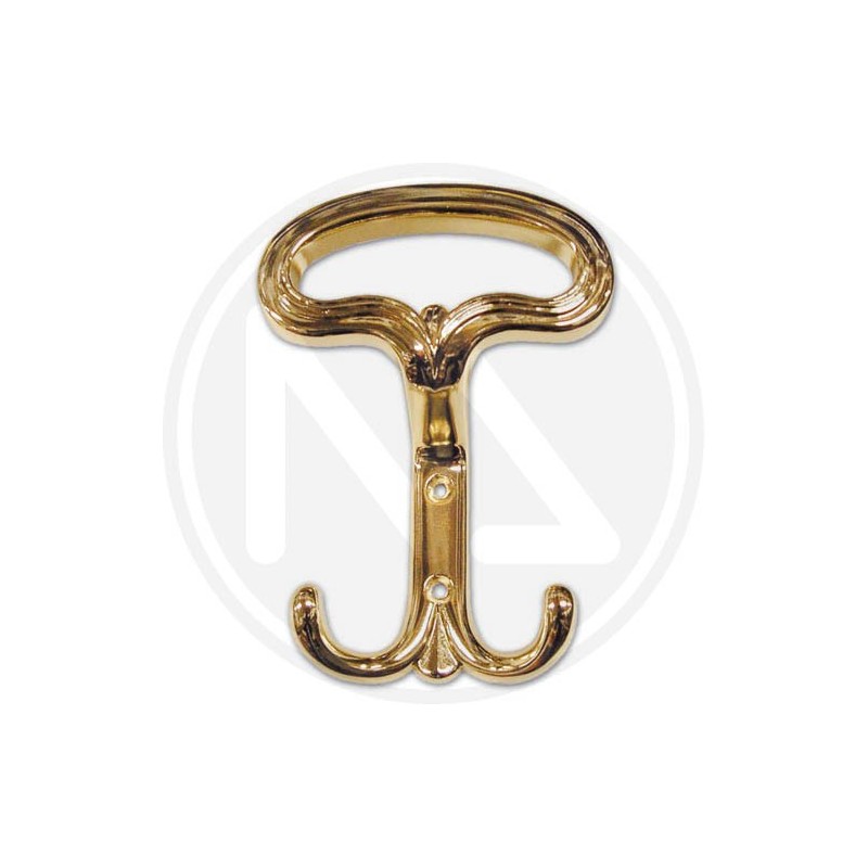 bright gold zama alloy coat hook "2388"