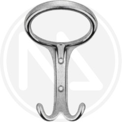 CLOTHES HANGER ZAMAK NICKEL MAT "2520"