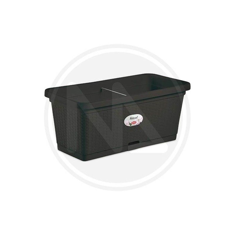 "NATURAL" GREY PLANTER WITH WATER RESERVE "NATURAL" GREY PLANTER WITH WATER RESERVE