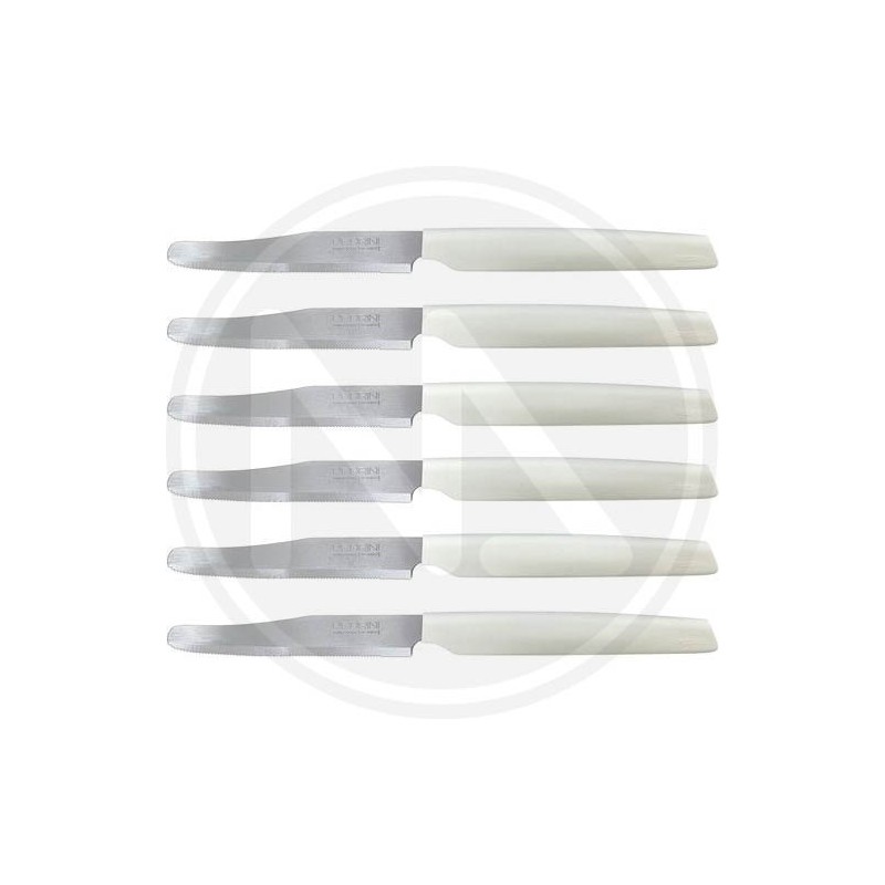 COLTELLI DA TAVOLA COLORE BIANCO 6 PZ