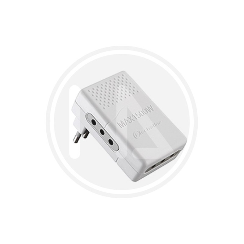Adattatore triplo salvaspazio PRESA 10a BIANCO