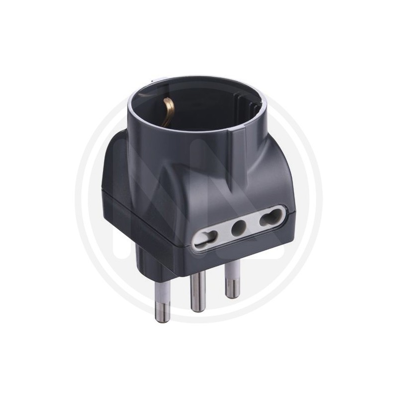 TRIPLE ADAPTER 16A SCHUKO SOCKET GRAY TRIPLE ADAPTER 16A SCHUKO SOCKET GRAY