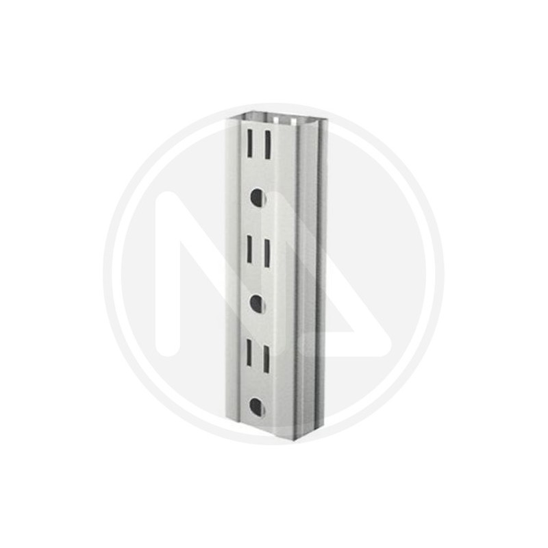 UPRIGHT FOR SHELVES in LIGHT GRAY sheet metal