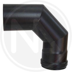 gomito 90° per tubO stufa pellet CON GUARNIZIONE