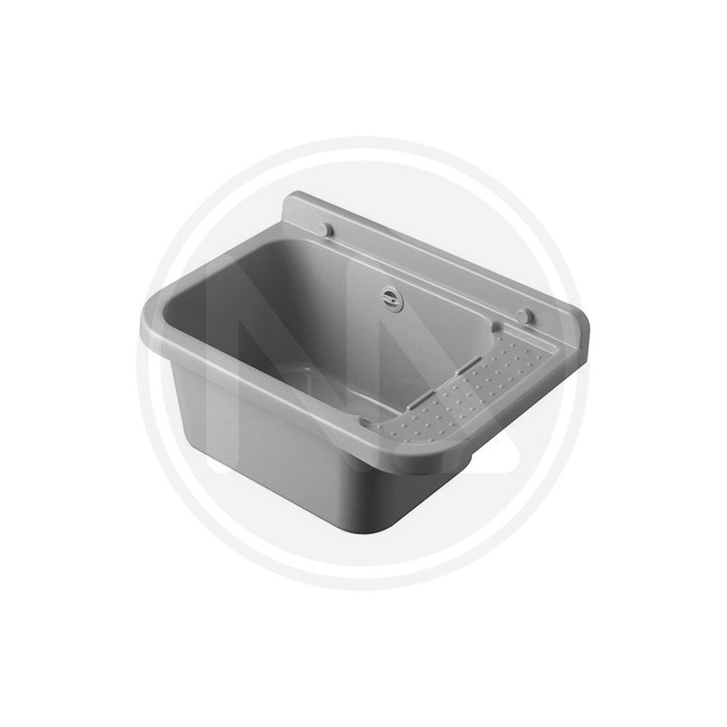 GREY RESIN WALL SMALL WASH DASIN