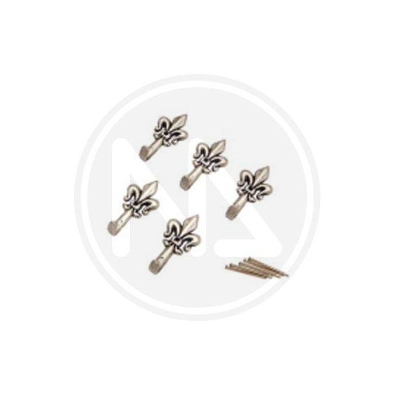 GANCI PER QUADRI GIGLIO PICCOLO ARGENTO "ONE PRICE" MAURER