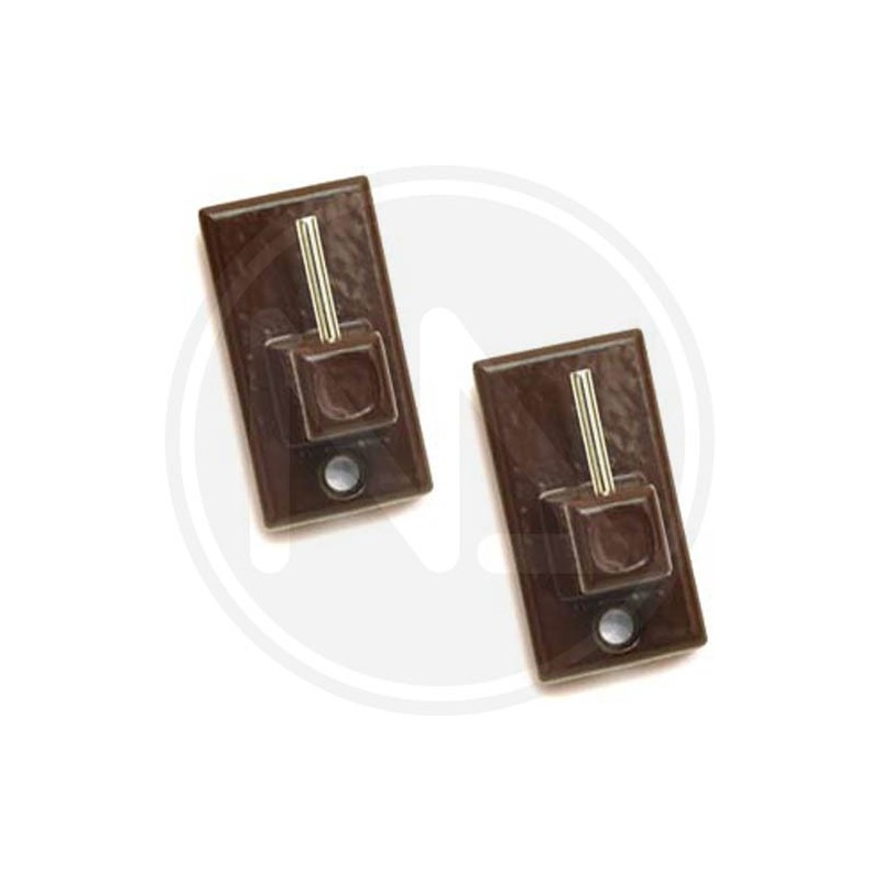 GANCI PER BRIS BRIS RETTANGOLARI IN ACCIAIO MARRONE "ONE PRICE" MAURER