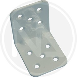 PIASTRA PER TRAVI piegata in acciaio BIANCO 790-B L 40