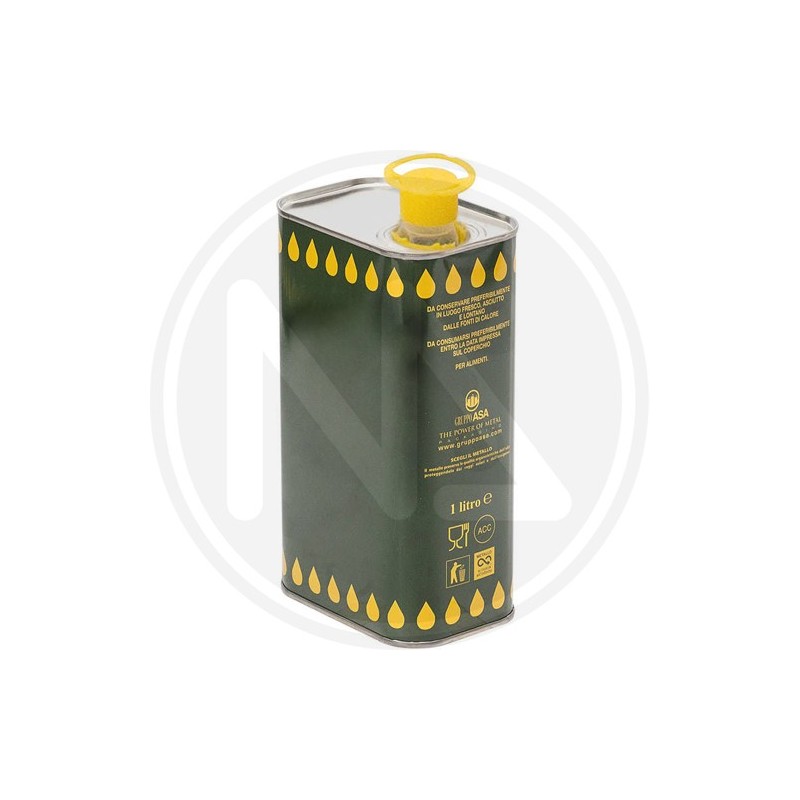 LATTINA PER OLIO RETTANGOLARE CON TAPPO