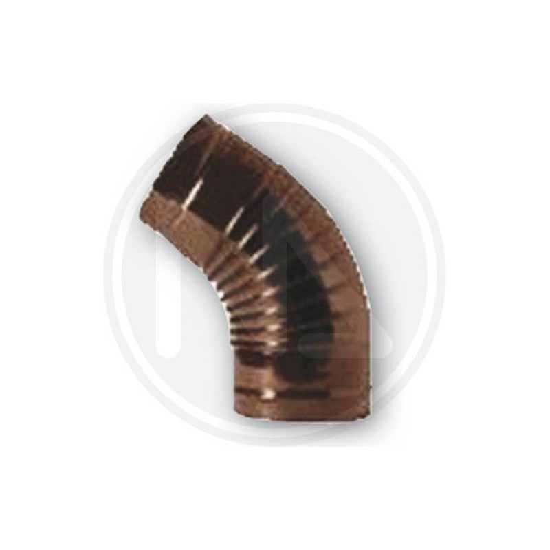 brown pipe with a bend for stove