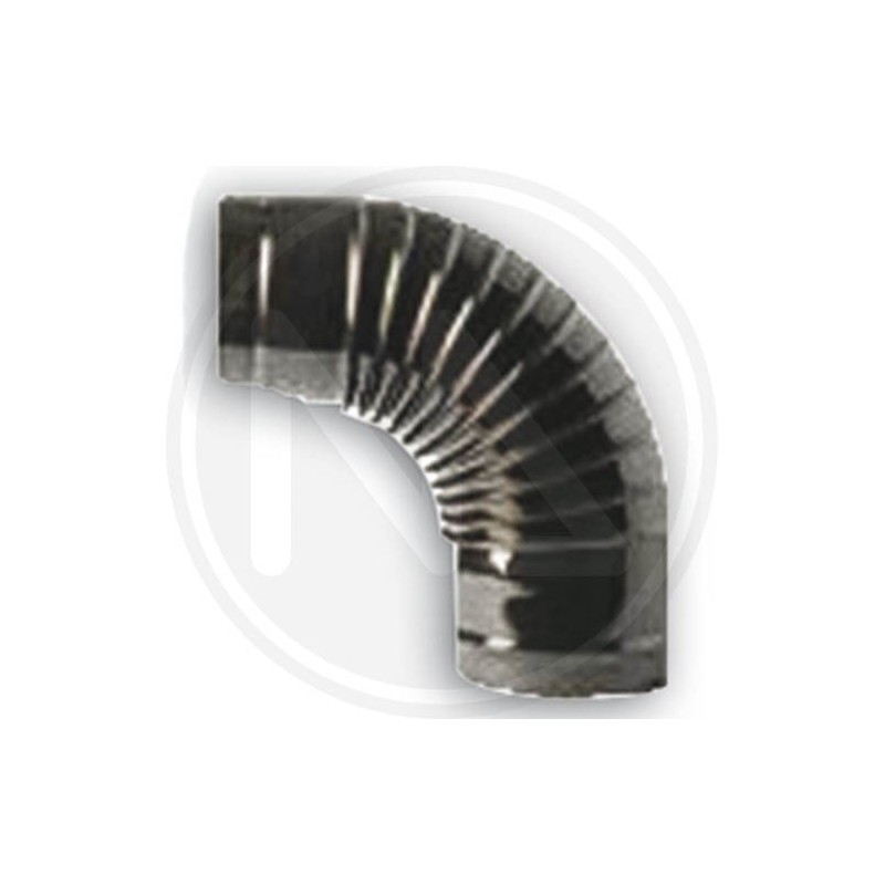 black pipe with a bend for stove