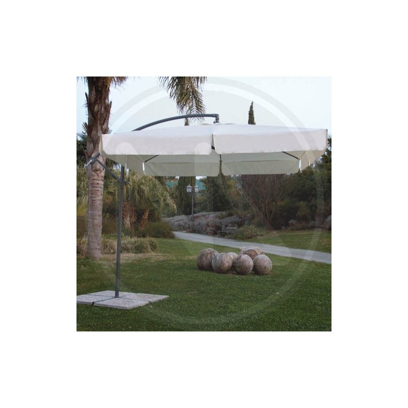 steel lateral garden umbrella "almeria" papillon