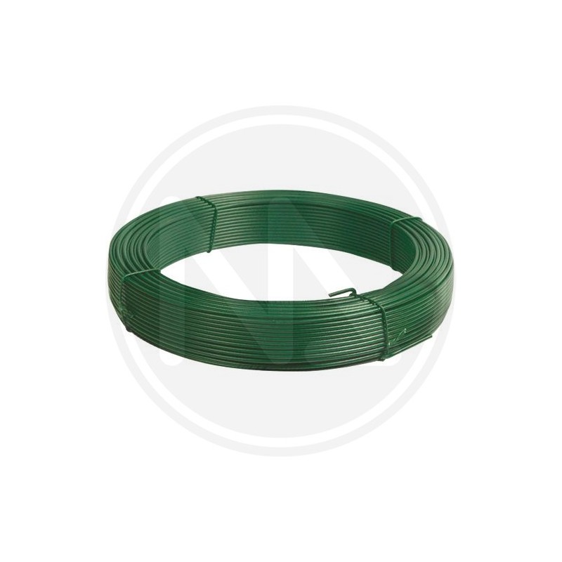 GREEN PLASTIC COATED WIRE ROLL 1,8 MM. PAPILLON