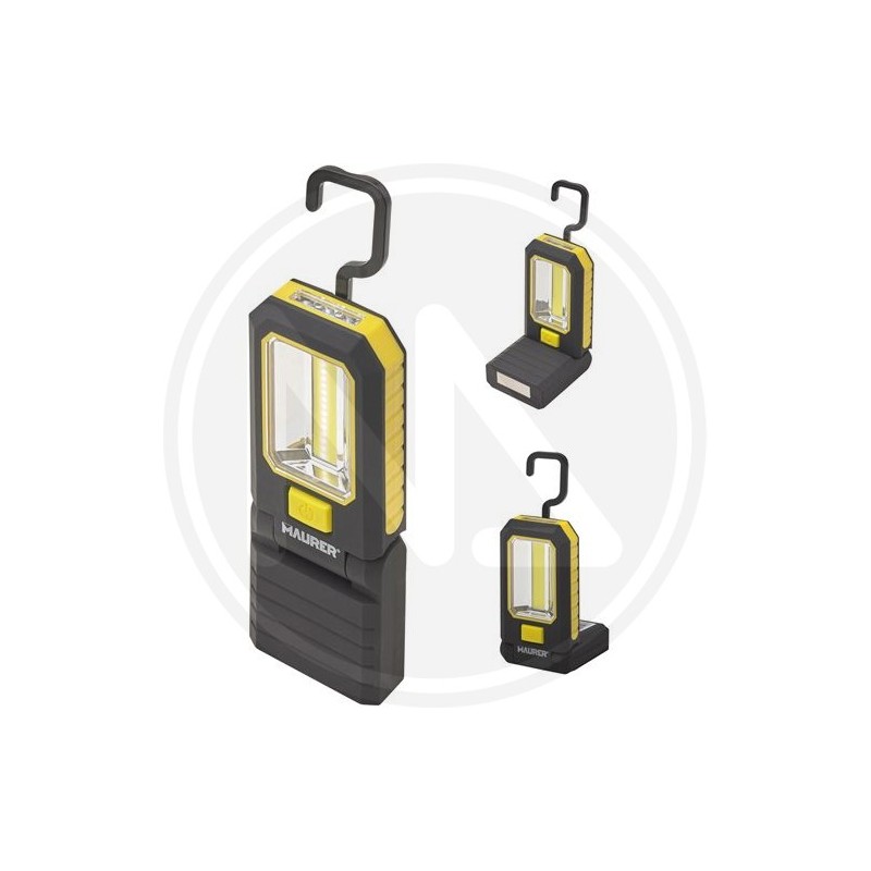 LED torch Battery operated with magnet FOLDABLE maurer