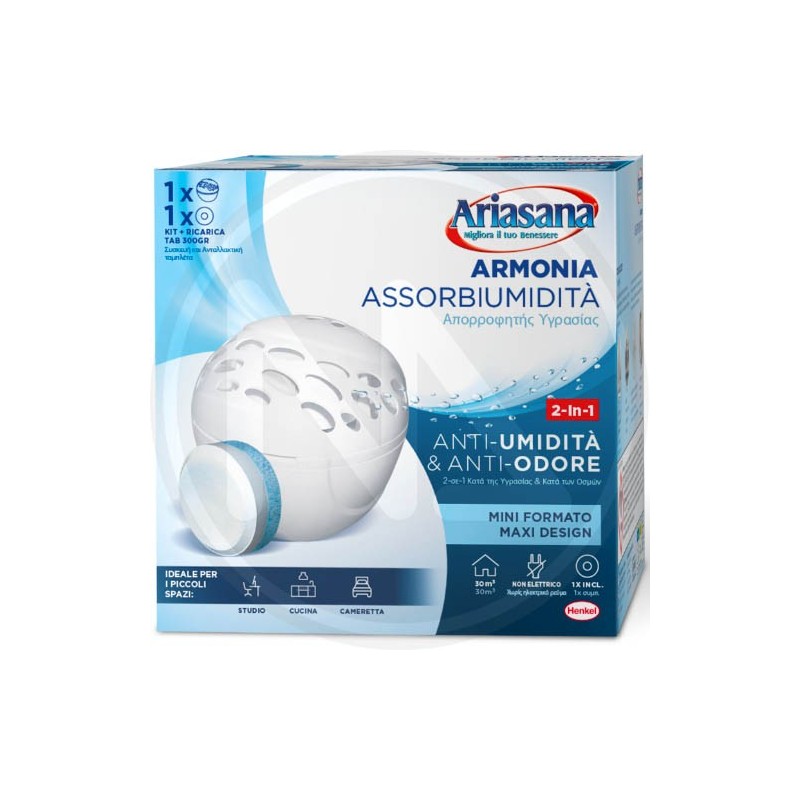 DEUMIDIFICATORE "ARIASANA POWER TAB PERLA" henkel