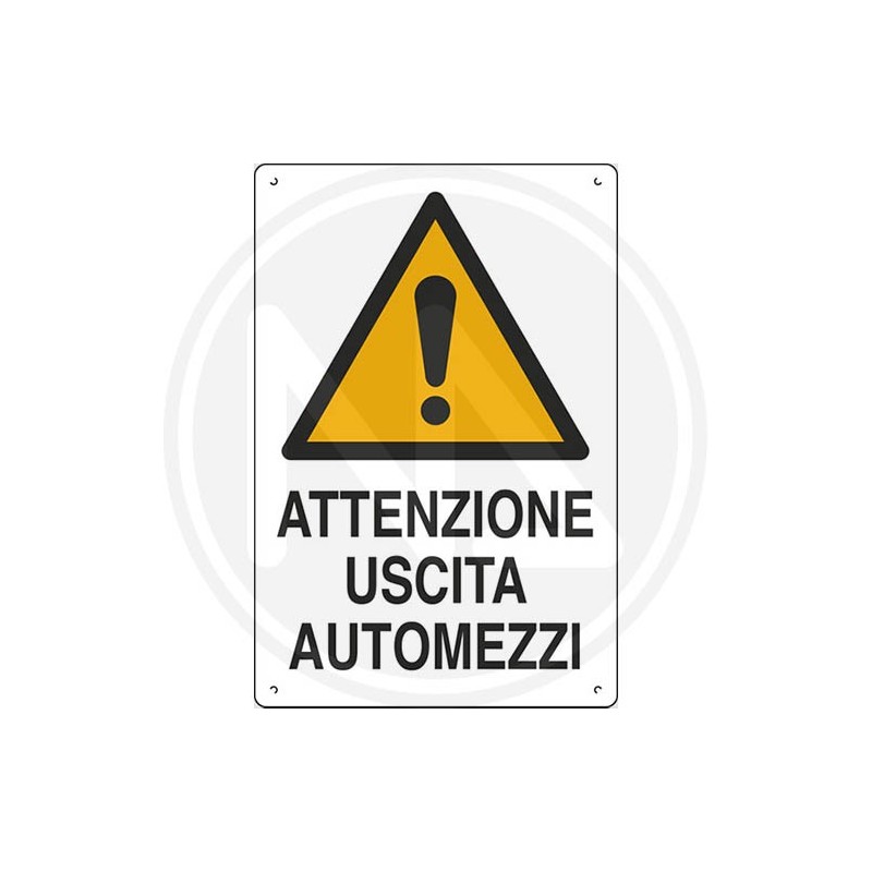 SIGN "USCITA AUTOMEZZI" CM 50X70