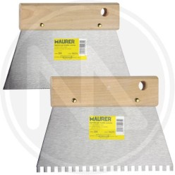 spatola conica manico piatto in legno maurer