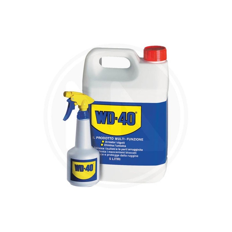 SBLOCCANTE lubrificante LIQUIDO "WD 40 5 lt." IN LATTINA