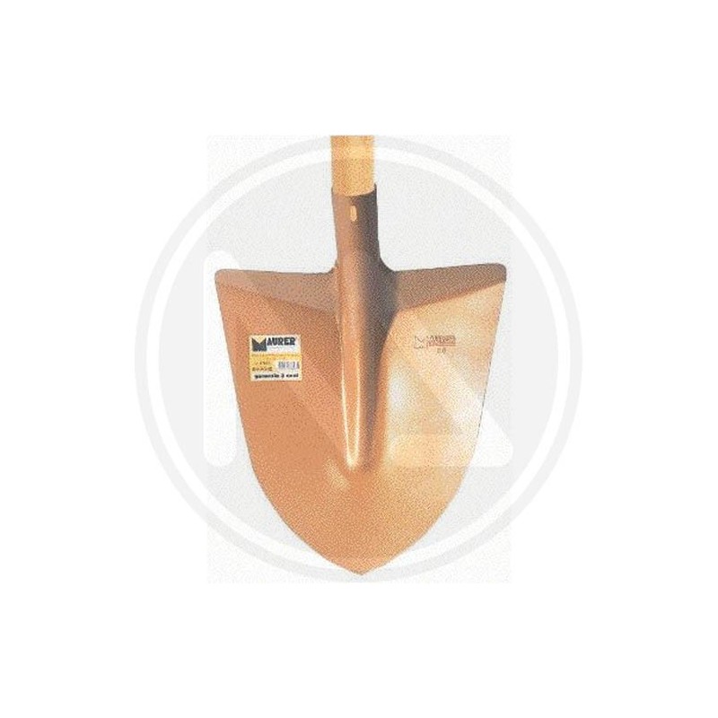 POINT TROP. STEeL SHOWEL WITH WOODEN HANDLE MAURER