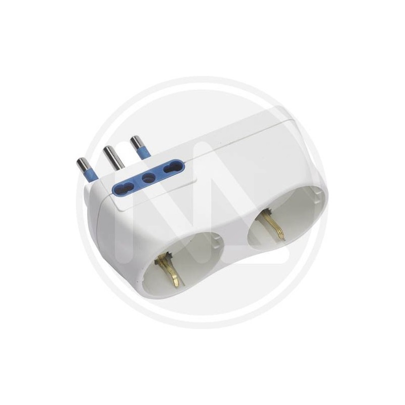 ADAPTER 2 SCHUKO SOCKETS + 2 MAURER SIDE SOCKETS ADAPTER 2 SCHUKO SOCKETS + 2 MAURER SIDE SOCKETS