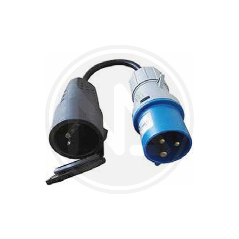 ADAPTER INDUSTRIAL CEE PLUG + SCHUKO MAURER PLUS SOCKET