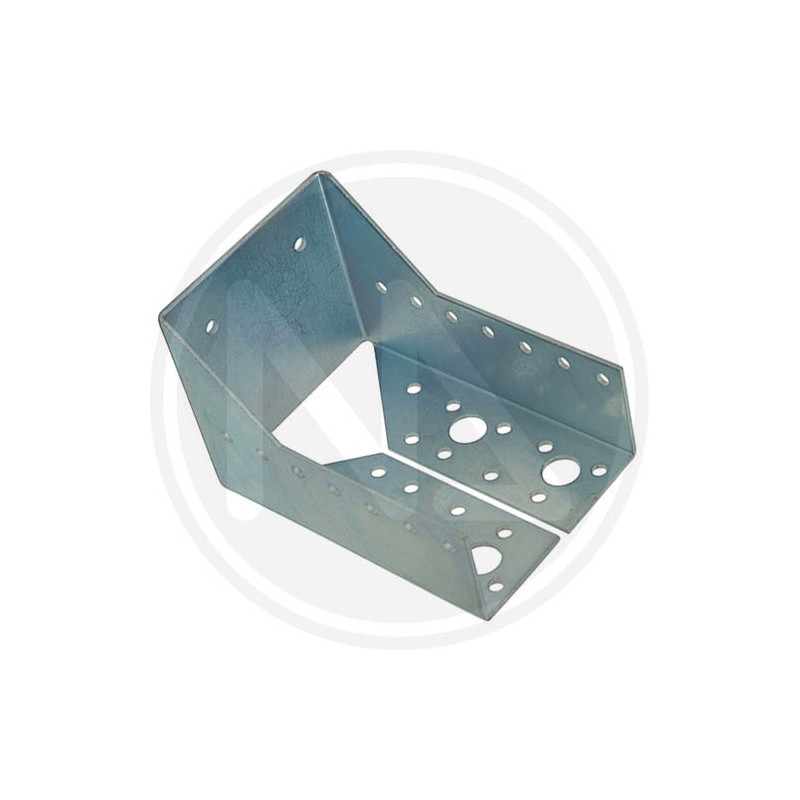 WHITE GALVANIZED CLOSED SUPPORT FOR BEAMS