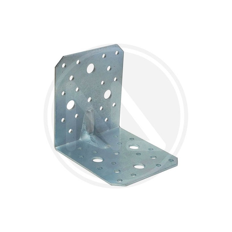 WHITE GALVANIZED RIBBED BENT PLATE FOR BEAMS L 90ZB