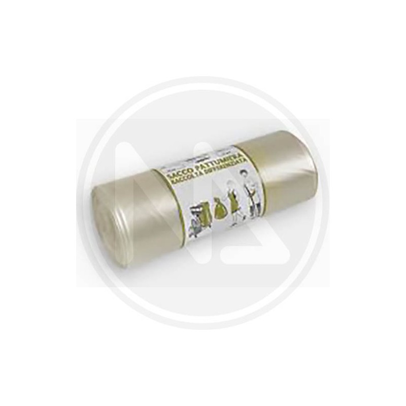 "AMBRA" TRANSPARENT ANTI-DRIP DUSTBIN BAGS