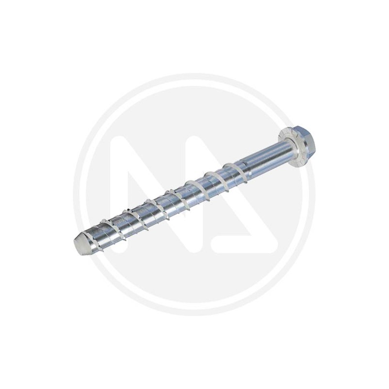 zincplated screws for concrete TE flat flared head