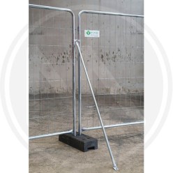WIND-BRACING ARM FOR MOBILE FENCE