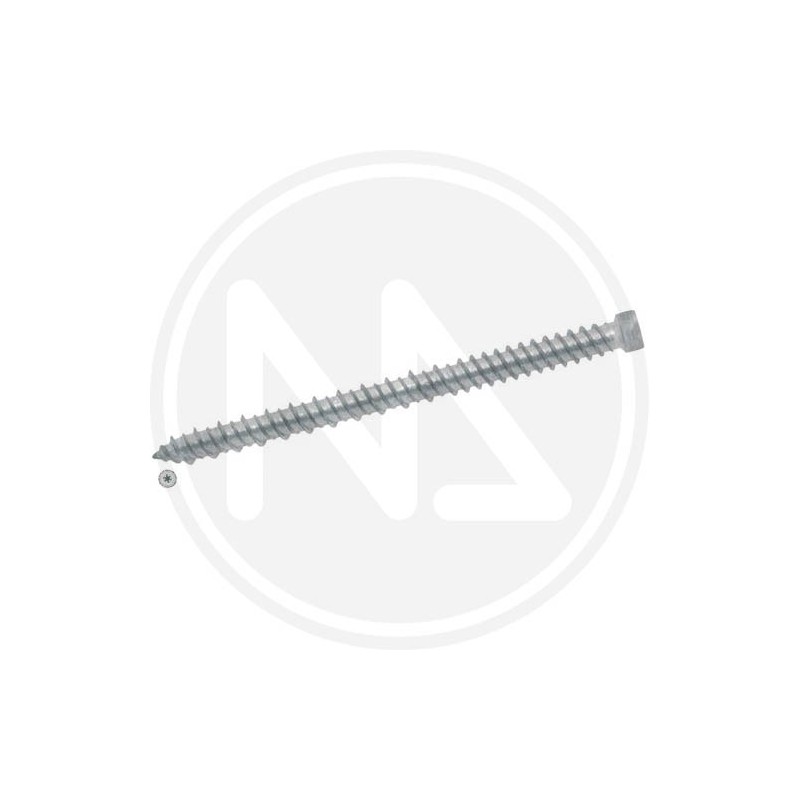 zincplated screws for concrete tx cheese head 7,5 mm.