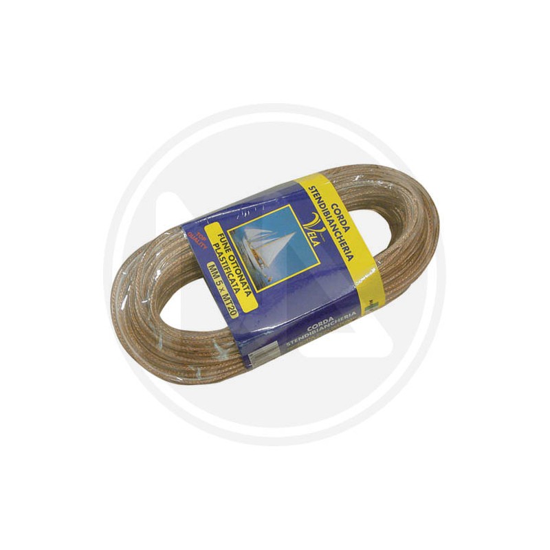 Rope FOR CLOTHES HANGER In brass-plated steel-pvc TRANSPARENT