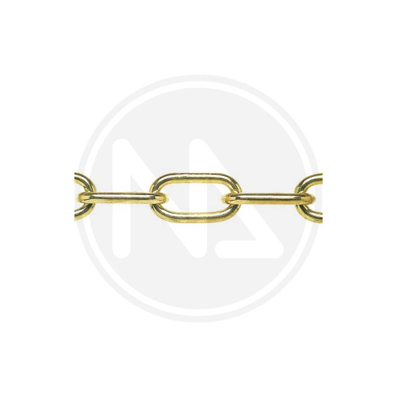 chains-long link brass chain