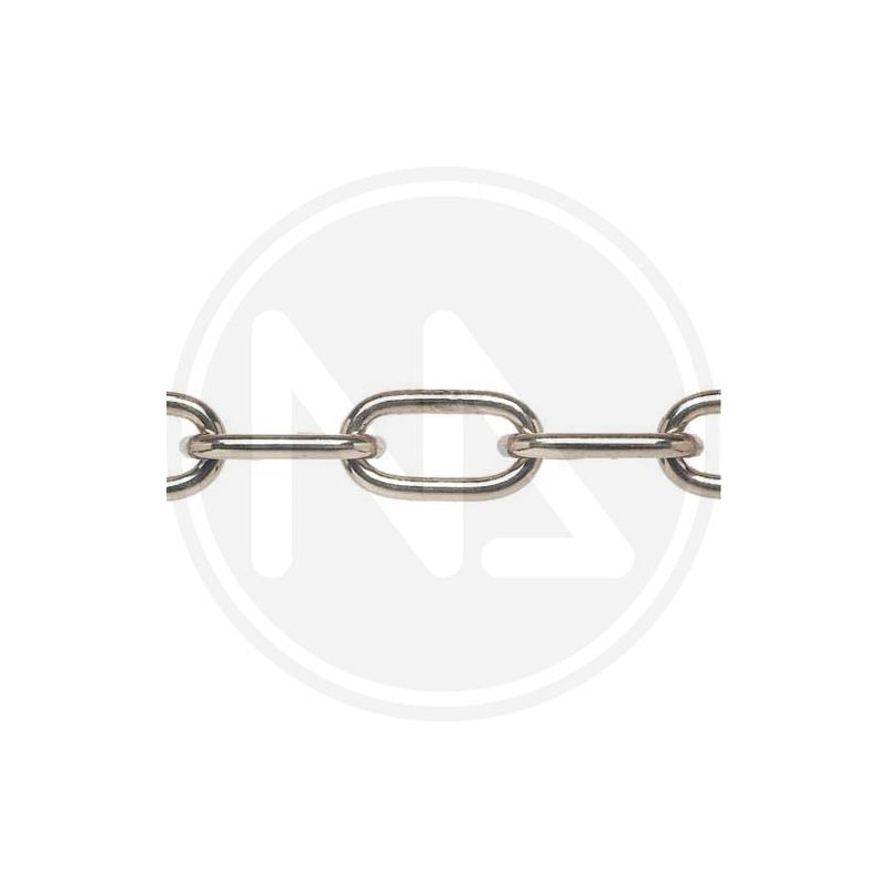 chain-LONG LINK nickel plated CHAIN