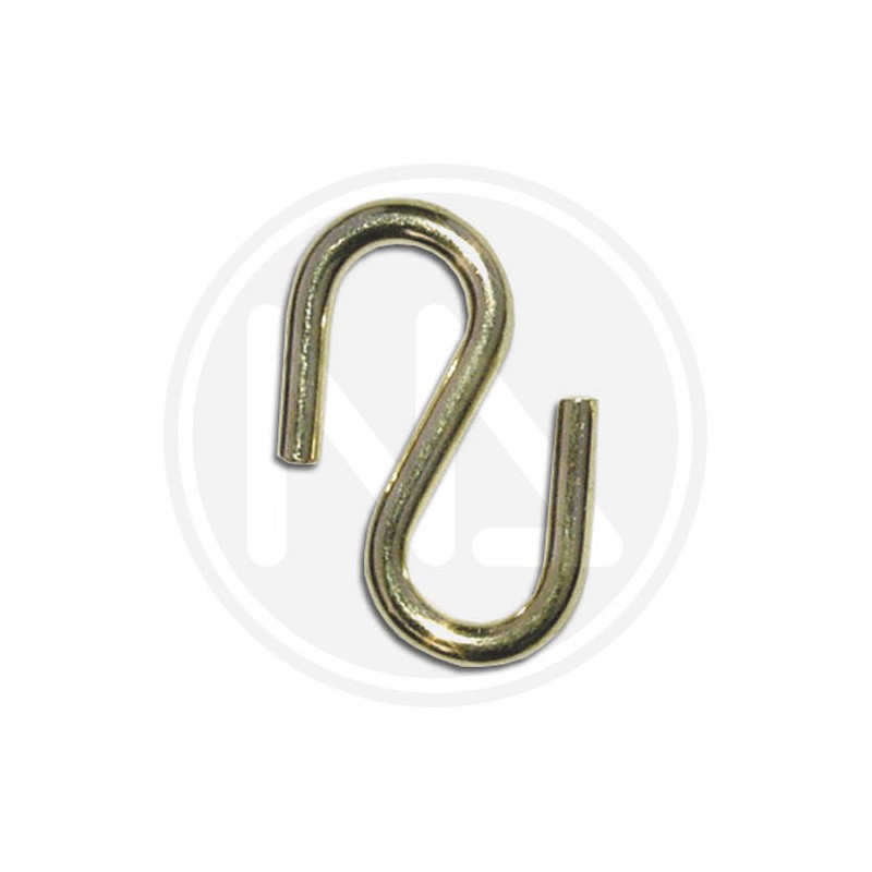 BRASSED "s" chain links for picture frame stands
