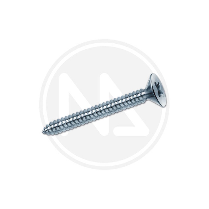 zincplated sftapping  metal screws cr flat head 5,5 mm drillex