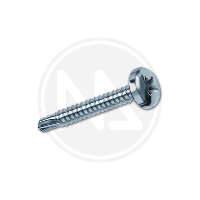 zincplated sfdrilling metal screws cr cheese head 4,8 mm drillex
