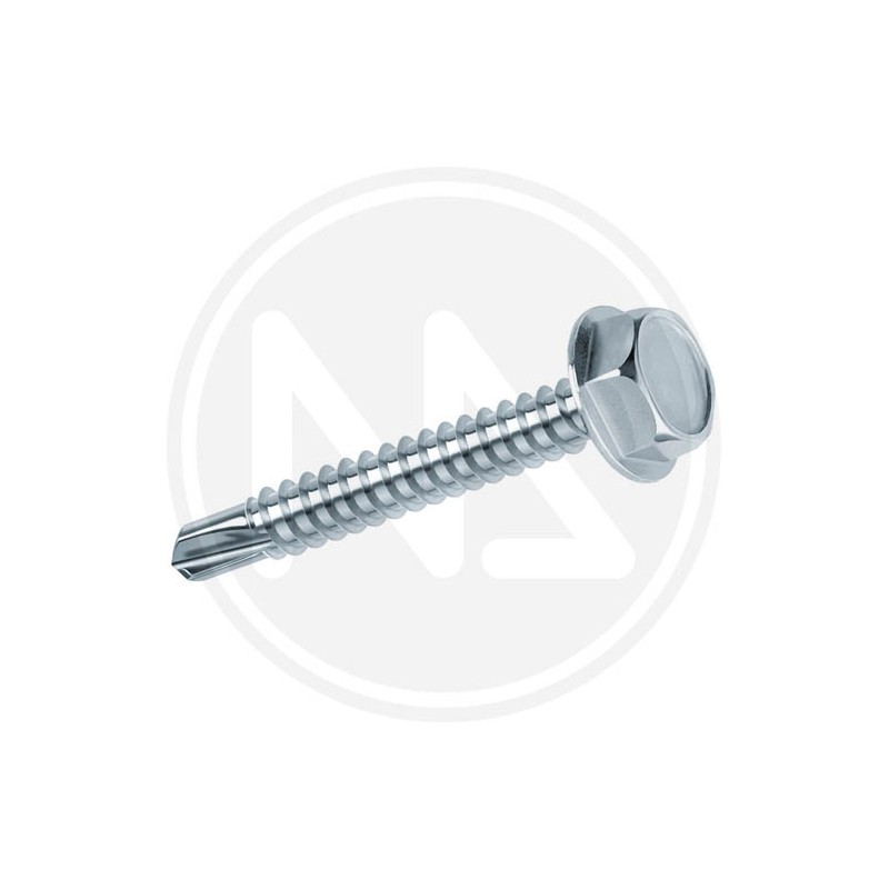 SELF-PERFORATING WHITE GALVANIZED METAL SCREWS TE CC