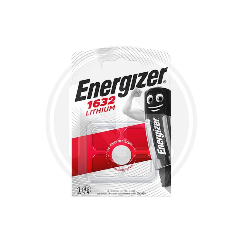 BATTERIE LITHIUM MINIMICRO PIATTA "CR1632" ENERGIZER
