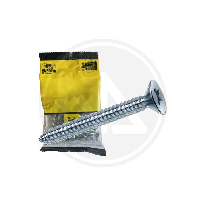 GALVANIZED SELF-TAPPING SCREWS for metal TSP CR in blister